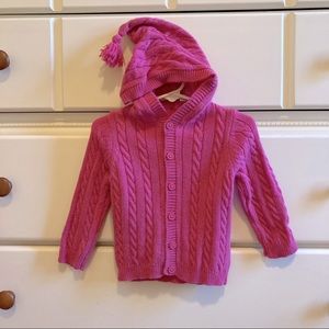Jojo Maman Bebe Button Up Hooded Sweater